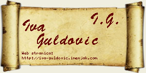 Iva Guldović vizit kartica